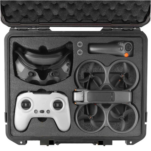 REYGEAK Avata 2 Carrying Case,Waterproof Hard Case for DJI avata 2,Avata 2 Case Bag Combo with DJI Goggles 3/RC Motion 3/FPV Remote Controller 3,Battery Charging Hub,FPV Drone Accessories
