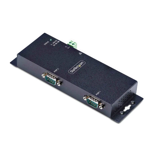 StarTech.com 2-Port Serial to Ethernet Adapter, IP Serial Device Server for Remote RS232 Devices, Wall/DIN Rail, LAN to DB9