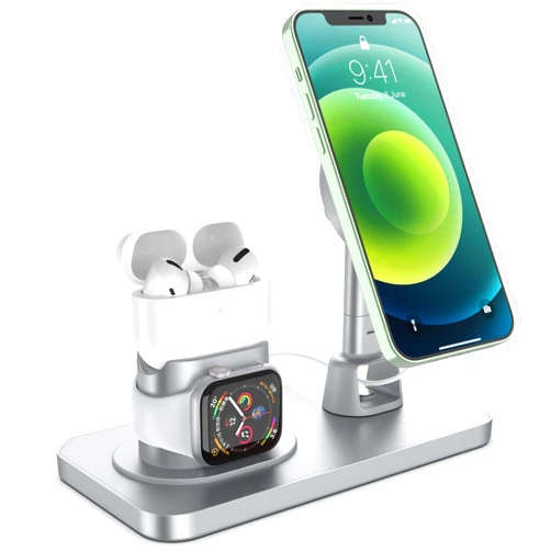 LiZHi Charger Stand for Charger Apple Watch AirPods/Pro iPhone 12/Pro/Max/Mini Charging Station for Multiple Devices Products Holder Desk Dock Base Mount(iWatch NOT Included)