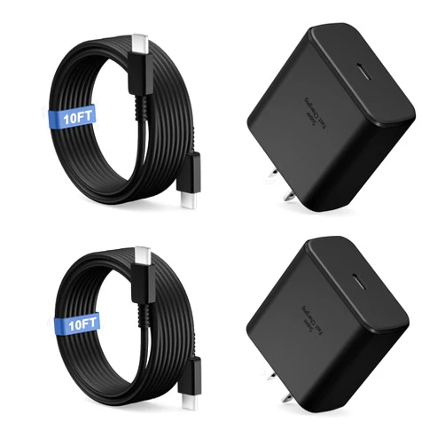 Dzytnsy 2Pack 45W Type C Super Fast Charger Compatible with Samsung Galaxy S25 Ultra/S25/S24/S23/S22, Galaxy Tab, PPS Charger & 10FT USB C Charger Cable