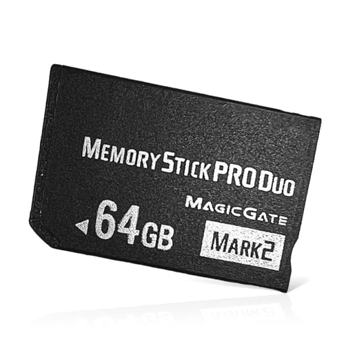 QUMOX 64GB Memory Stick Pro Duo (Mark2) - Compatible with PSP 1000, 2000, and 3000 Expansive Storage Capacity for PSP