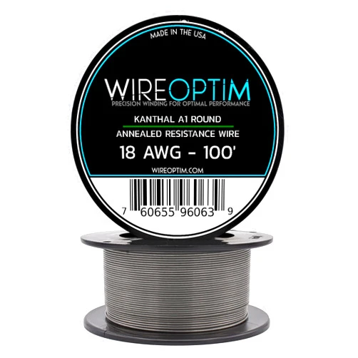 WIREOPTIM Kanthal A1 Resistance Wire 18 AWG - 100 Feet