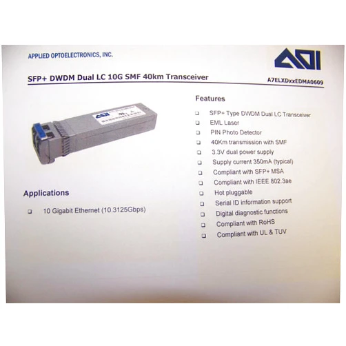SFPEX SFP-10G-DW-41.35 -Arista Compatible - Factory New