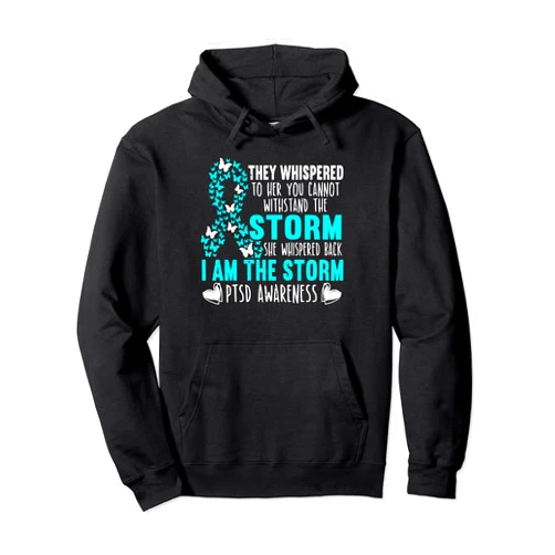 PTSD SteMi Apparel PTSD Awareness Butterfly Posttraumatic Stress Disorder Pullover Hoodie