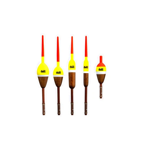 Thill America's Classic Float Fishing Bobber with Buoyant Balsa Wood Body, Fishing Gear and Accessories, Pack of 2, 5-Pack Assorted, Spring Float