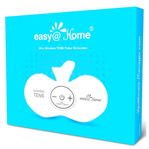 Easy@Home Rechargeable Compact Wireless TENS Unit - 510K Cleared, FSA Eligible Electric EMS Muscle Stimulator Pain Relief Therapy, Portable Pain Management Device EHE015