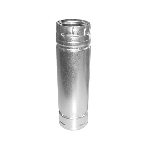 DuraVent 3PVL-06 PelletVent Stove Vent Straight Length Pipe, Stainless Steel Inner Wall and Galvalume Outer Wall, Fully Unitized, Twist-Lock Construction, 6