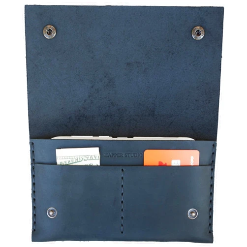 HAPPER STUDIO Bovine leather Holster Case for Microsoft Surface Duo 2, BLACK Cover, Belt Wallet
