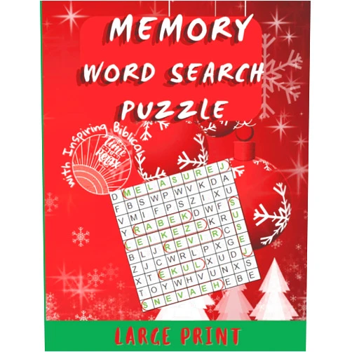 Vespa Publisher Memory Word Search Puzzles For Seniors: Brain Game Activity Book For Bible Verses Word Search, Gift For Senior And Christian Women