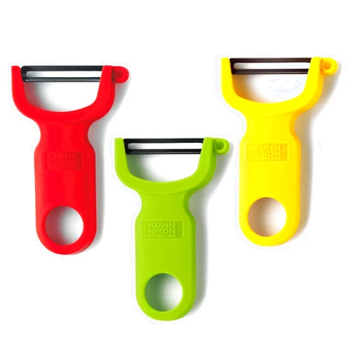 Kuhn Rikon Original Swiss Peeler 3-Pack Red/Green/Yellow