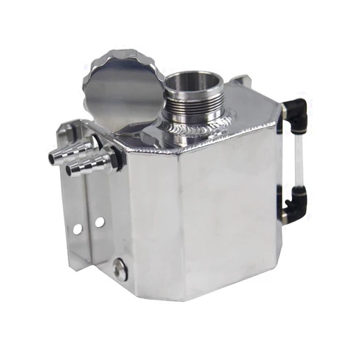 OzCoolingParts Top Universal Aluminum Coolant Radiator Overflow Recovery Water Tank Bottle ST - 1L