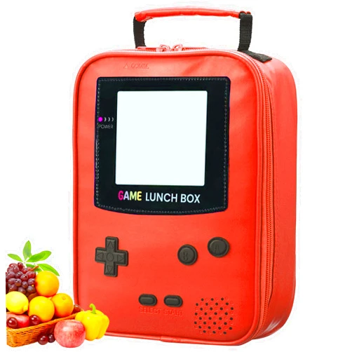 Tongtai Boy Lunch Box,Kids Lunch Bag Insulated Leather Game Lunch Box for School Thermal Meal Cooler Lunch Boxes for Boy Girl Kid Toddler Teen