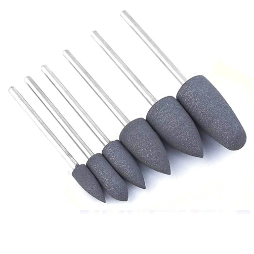 MTEAFD 6 Pcs/Set Rubber Silicone Nail Drill Bits Pedicure Manicure Cleaning Cuticle Milling Cutter Sander Nail File Accessory Tools 03