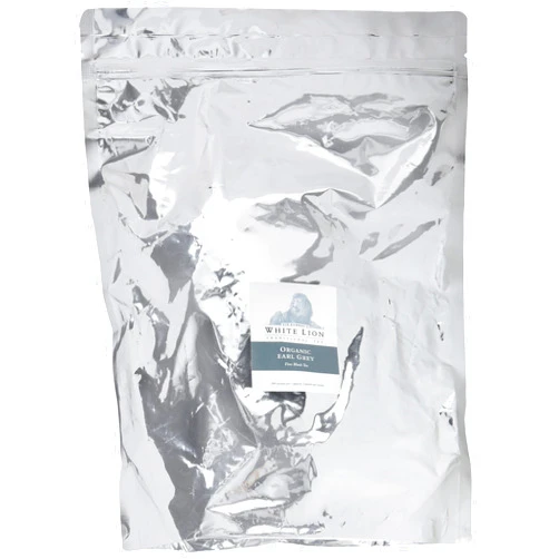 Ambassador's White Lion White Lion Organic Earl Grey Bulk Sachet Resealable Tea Bag, 200 Count