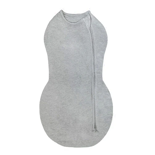 Happiest Baby Sleepea Comforter Swaddle - 100% Organic Cotton Baby Swaddle Blanket - Doctor Designed Promotes Healthy Hip Development (Graphite, Small)