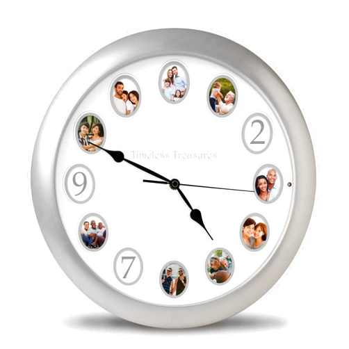 Mark Feldstein & Associates Timeless Treasures Personalized Recorded Message Sound Clock, 14 Inch