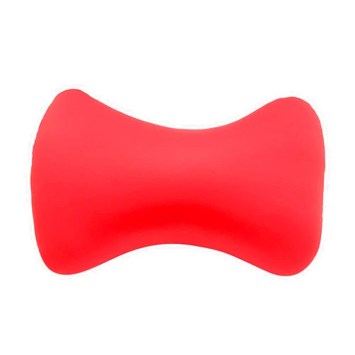 Longaoa Microbead Roll Neck Pillow Mini Microbeads Bone Type Travel Pillow Soft Mooshi Jelly C-ervical Pillow Cushion Back Head Neck Support Sleeping Throw Pillows for Home Sofa Bed (red, 1pc)