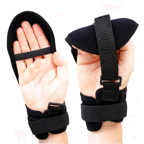 Vive Stroke Hand Brace - Rehabilitation Splint Glove for Elderly Patients - Finger Therapy Recovery Equipment - Physical Aid for Active Grip Support & Stability for Hemiplegia, Quadriplegic, Paralysis