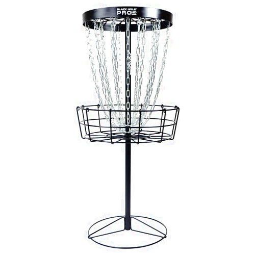 MVP Disc Sports Black Hole Pro HD 24-Chain Portable Disc Golf Basket Target