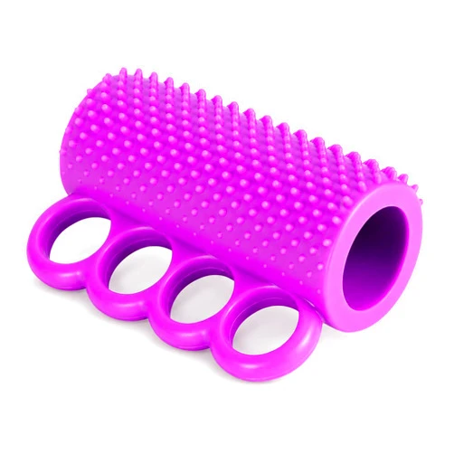 Lerboai Hand Therapy Grip Strengthener with 4-Finger Loops – Acupressure Hand Exercise Ball for Arthritis, Carpal Tunnel, Stroke Recovery and Wrist Pain Relief – Physical Therapy Squeeze Ball for Hand Strength & Stress Relief