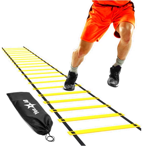 Yes4All Agility Ladder – Adjustable Speed & Agility Training Equipment for All Ages – Durable, Portable, Multiple Combo Sets Available