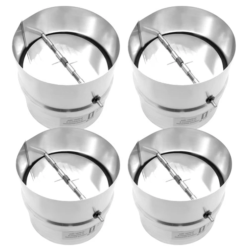 ANPTGHT 4 Inch Draft Blocker Backdraft Damper Duct Draft Stopper, One-Way Airflow Ducting Insert Backflow Preventer Inline Fan Vent Deflector for 4 Inch Duct Dryer Vent Hose(4Pcs)