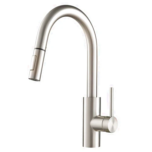 Kraus Oletto Spot Free Stainless Steel Dual Function Kitchen Faucets with Pull Down Sprayer, KPF-2620SFS