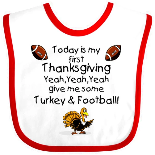 inktastic First Thanksgiving Baby Bib