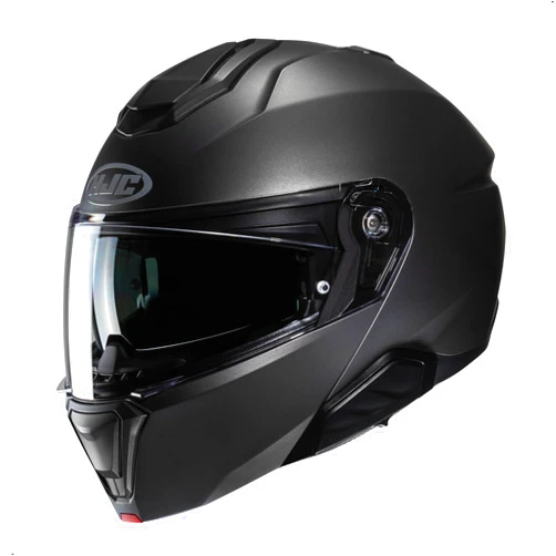 HJC i91 Solid Modular Motorcycle Helmet with HJ-33 Pinlock Shield, DOT Approved (Semi Flat Titanium, X-Large)