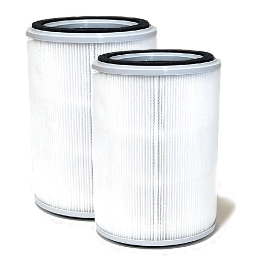 Nispira 3-in-1 True HEPA with Activated Charcoal Replacement Filters, Compatible with TOPPIN TPAP001 Air Purifier Comfy Air C2, 2-Packs