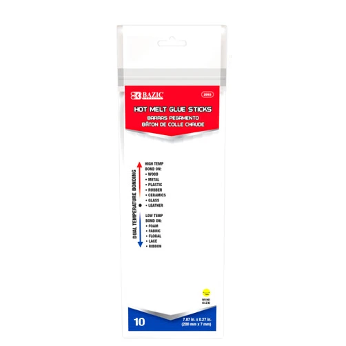 BAZIC Products BAZIC Hot Melt Glue Sticks Dual Temp Mini 7.87