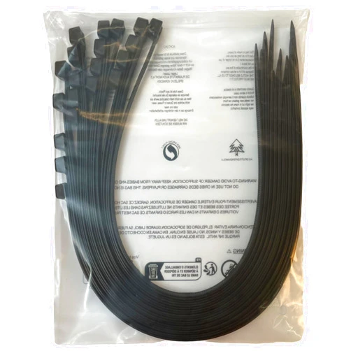 EzySup 36 Inch Extra Long Zip Ties Heavy Duty For Outdoor Use,175 Pounds Tensile Strength,UV Resistant,12 Pieces,Black