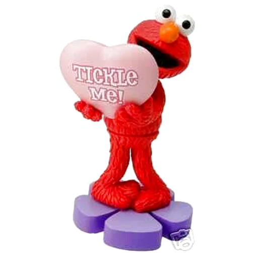 Sesame Street Tickle Me Elmo Bobble Head Statue, Red, 5