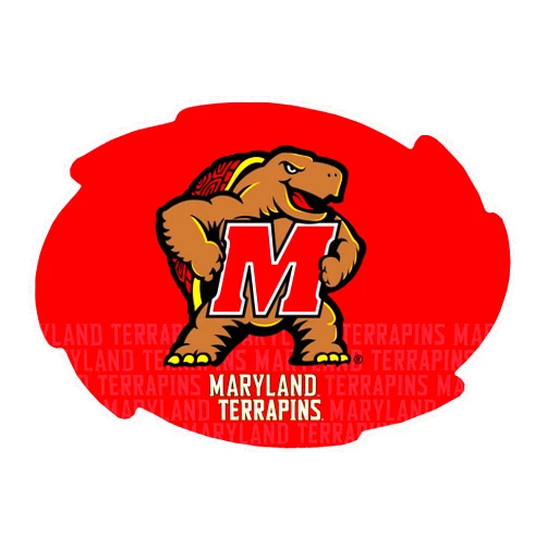 R and R Imports Maryland Terrapins 5x6 Inch Word Swirl Magnet Officially Licensed Collegiate Product