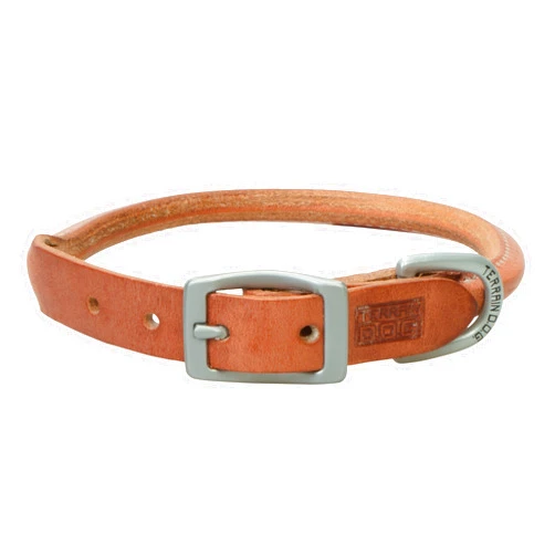 Terrain D.O.G. Harness Leather Rolled Dog Collar 17