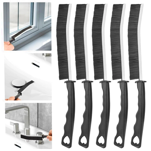 YINGSL 5 PCS Hard Bristle Crevice Cleaning Brush,Thin Crevice Cleaning Brushes for Household Use, Multifunctional Cleaning Tools for Narrow Corner Tight Spaces