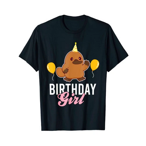 Cute Platypus Exotic Animal Lovers Clothing Cute Birthday Girl Platypus Kawaii T-Shirt