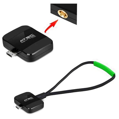 MyGica Mirco USB TV Tuner Card, Watching ATSC Digital TV Anywhere, Freeview HD TV Receiver, Recast Wireless HDTV Stick Tuner Adapter, USB TV Antenna for Android Phone Tablet PC Pad, No Internet Need