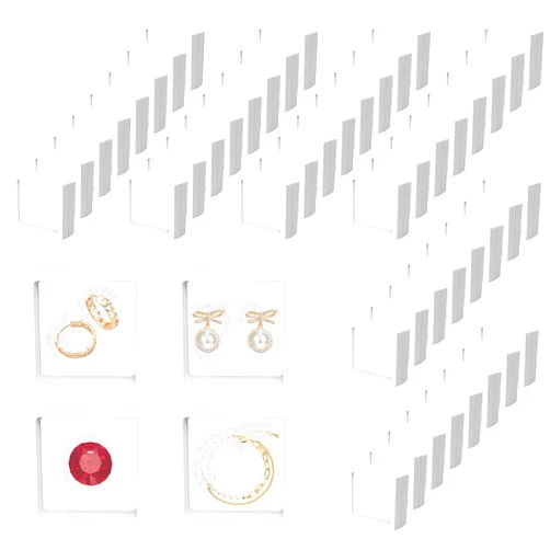 TANEMUDO 64 Pcs Floating Frame 3D Transparent Plastic Display Stand with Clear PE Film for Coin Jewelry Medallion Shells Small Collectibles Display Case