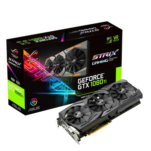 ASUS ROG STRIX GeForce GTX 1080 TI 11GB VR Ready 5K HD Gaming Graphics Card (ROG-STRIX-GTX1080TI-11G-GAMING) (Renewed)