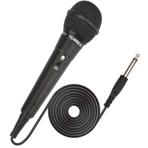 YIOWNER Wired Microphone, Karaoke Microphone, Handheld Microphone for Singing, Mic Karaoke with 2.5m Cable, Vocal Dynamic Mic for Speaker, AMP, Mixer, DVD