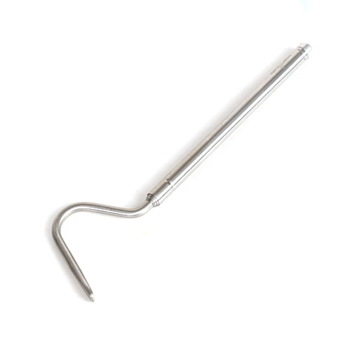 REPTI ZOO Portable Mini Snake Hook Collapsible Stainless Steel Snake Tongs and Snake & Reptile Hook Retractable Catching Snake Handling Tool