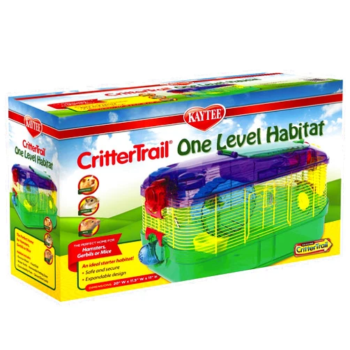 Kaytee CritterTrail One Level Habitat for Pet Gerbils, Hamsters or Mice