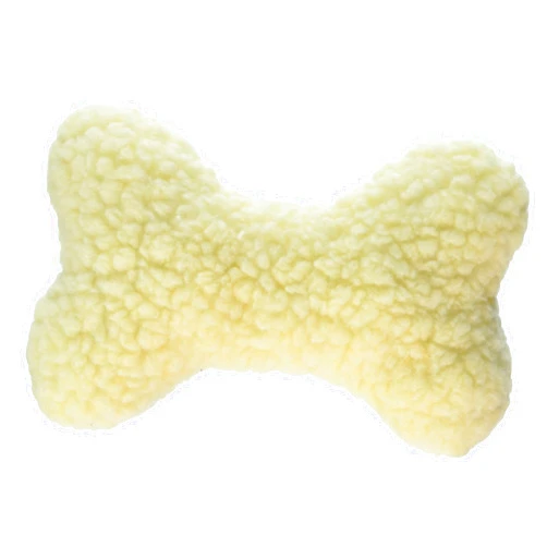Boss Pet Products Products 08807 Digger's Fleece Plush Characters Cuddly Bone Shape Dog Toy with Squeaker