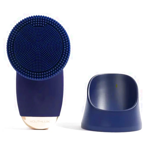 YOUTHLUX SoniGlow Silicone Facial Skin Cleansing Brush, Electric, Vibrating, Scrubber, Hygienic, Exfoliation, Massage, Firm, Tone, Blackheads, Pores, Waterproof, Rechargeable, Makeup Removal