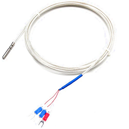 Jaybva RTD Pt100 Temperature Sensor Probe, Jaybva Waterproof Stainless Steel Thermistor Three Wire High Precise Accuracy Range:-50℃ to 200℃ 6.6 Feet Wire
