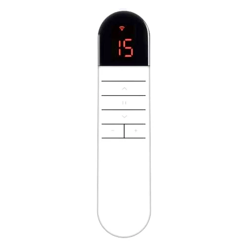 MANSNIX 15 Channel Remote Controller White Remote Controller Accessories for Roman Shades/Roller Shades and Honeycomb Blinds RF 433 Remote Control for Motorized Windows Shades and Blinds
