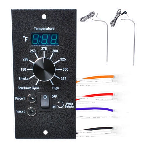 Podoy Digital Thermostat Kit Compatible with Traeger Pro Series 20 22 34 Series Wood Pellet Smoker Grills,Thermometer Control Panel Replacement Parts with Dual Meat Probe BAC365