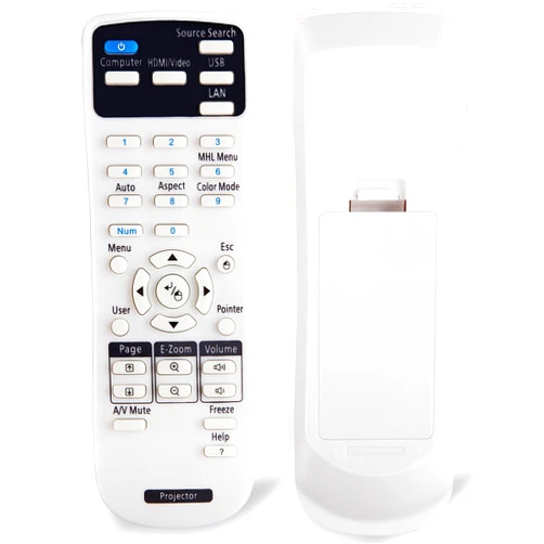 EWO'S Projector Remote Control Only for Epson LCD Home Cinema, Powerlite, EB-,EX,VS, H, BrightLink, EMP- Series Projectors Remote Replacement