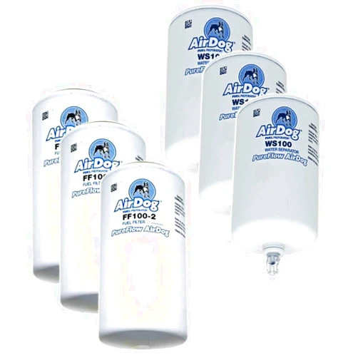 Airdog Air Dog Filters 6 Pack | (3) Fuel Filters FF100-2 & (3) Water separator WS100